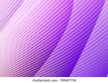 Purple abstract template for card or banner. Metal Background with waves and reflections. Business background, silver, illustration. Illustration of abstract background with a metallic element