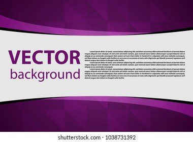 Purple abstract texture. Vector background paper art style can be used in cover design, book design, poster, cd cover, flyer, website backgrounds or advertising.