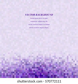 Purple abstract tiled square mosaic background design template