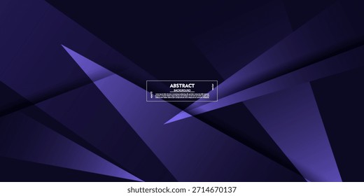 Purple abstract triangles on a dark geometric design. Modern paper cut futuristic background vector illustration. Eps10 vector.