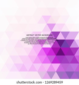 purple abstract triangles. template for presentation.