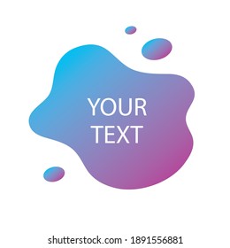 Purple abstract vector background geometric fluid wave frame shape, empty blank liquid backdrop banner template, beautiful futuristic modern flat gradient graphic design.
