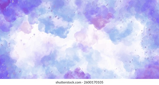 Purple Abstract vector background in splash dirty trendy water colour style