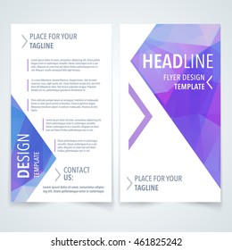 purple abstract vector fashionable advertising billboard or folder design template with violet triangle texture on white background purple abstract colour background scene numeric performance trendy e