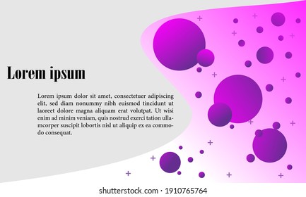 Purple abstract vector illustration background for landing pages, wallpapers, banners, etc.
