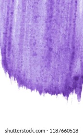 Purple Abstract Watercolor Background With Space For Text. Editable Template For Banner, Poster, Cover, Brochure, Flyer. Vector Illustration, Eps 10.