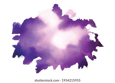 purple abstract watercolor stain texture background
