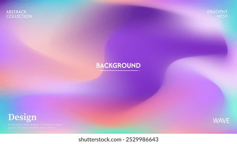 Fondo abstracto púrpura de la onda con la combinación festiva del color. Colores pastel minimalistas.