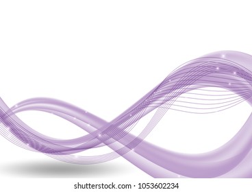 Purple abstract wave background modern design with copy space; Vector illustration for your business
