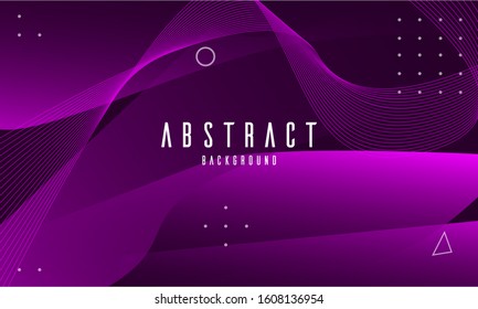 Purple abstract wave line background vector