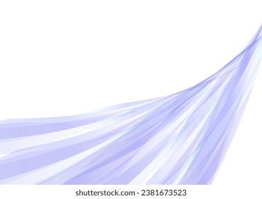 purple abstract wave white background