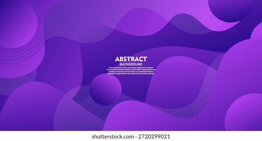 Purple abstract wave-shaped background design. Simple wave-shaped pattern with shadow elements as the background. EPS10 vector.
