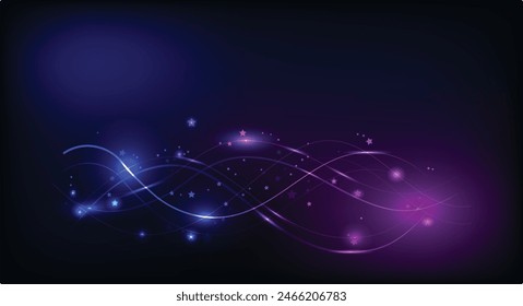 purple abstract wavy light background