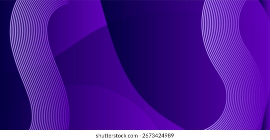Resumo roxo com linhas onduladas