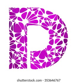 Purple Alphabet Cell Style, Creative Design Templates