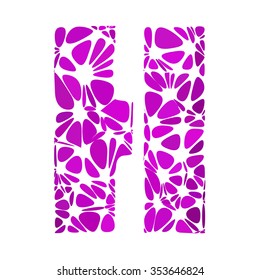 Purple Alphabet Cell Style, Creative Design Templates