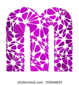 Purple Alphabet Cell Style, Creative Design Templates