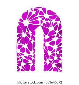 Purple Alphabet Cell Style, Creative Design Templates