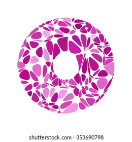 Purple Alphabet Cell Style, Creative Design Templates