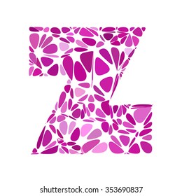 Purple Alphabet Cell Style, Creative Design Templates