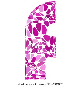 Purple Alphabet Cell Style, Creative Design Templates