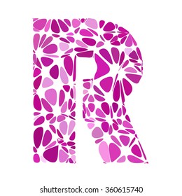 Purple Alphabet Cell Style, Creative Design Templates