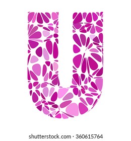 Purple Alphabet Cell Style, Creative Design Templates