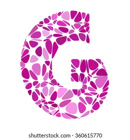 Purple Alphabet Cell Style, Creative Design Templates
