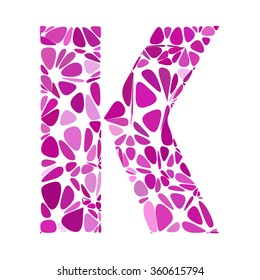 Purple Alphabet Cell Style, Creative Design Templates
