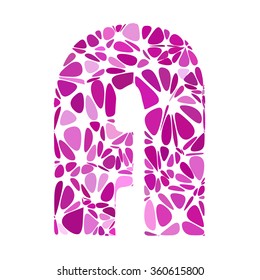 Purple Alphabet Cell Style, Creative Design Templates
