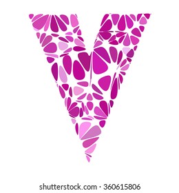 Purple Alphabet Cell Style, Creative Design Templates