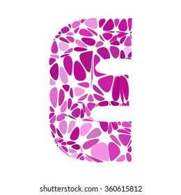 Purple Alphabet Cell Style, Creative Design Templates