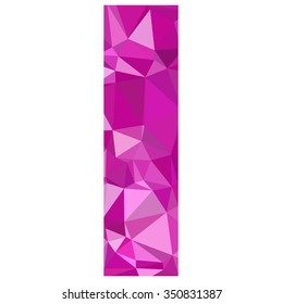 Purple Alphabet Polygon Style, Creative Design Templates