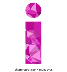 Purple Alphabet Polygon Style, Creative Design Templates