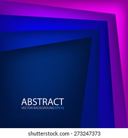 Purple angle vector background with blue line on dark space overlap paper layer for text and message modern artwork website design