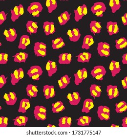 Purple Animal Leopard Seamless Pattern Background for fashion textiles, graphics and crafts
