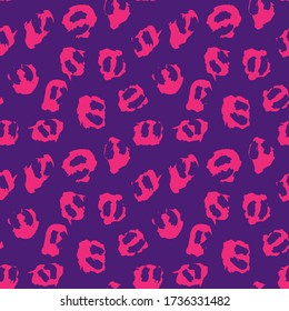 Purple Animal Leopard Seamless Pattern Background for fashion textiles, graphics and crafts