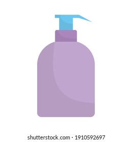 purple antibacterial soap on a white background vector illustration design