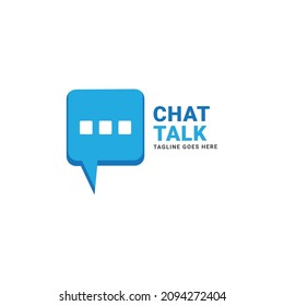 purple app chat talk bubble logo icon vector template.