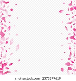 Purple Apple Vector Transparent Background. Floral Dream Cover. Heart Valentine Backdrop. Petal Isolated Design. Pink Lotus Blur Illustration.