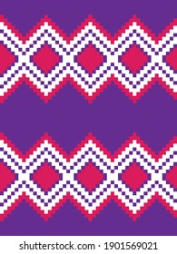 Purple Argyle, diamond shape seamless pattern background suitable for fashion textile, knitwear, graphics