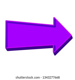 Purple arrow pointing right on a white background.