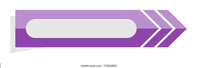 the purple arrow shape with search field / The arrow with search field  / the arrow 