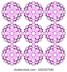 purple azalea flower pattern