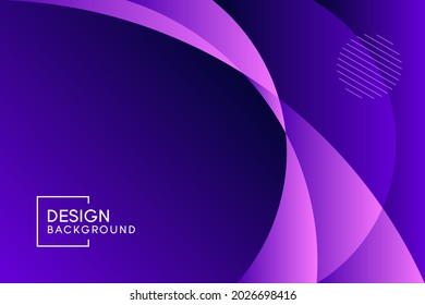 purple background with abstract circle wave geometric shapes modern element.