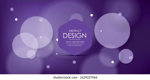 Purple background with abstract circles