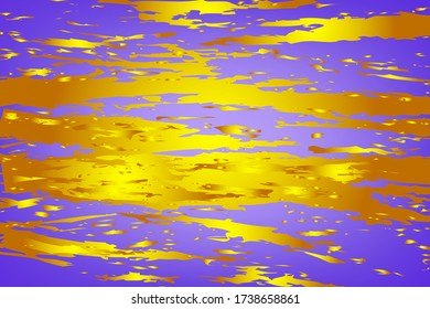 Purple background with abstract gold pattern.Gradient background.Vector illustration
