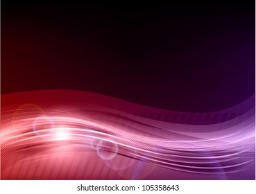 purple background with abstract wave