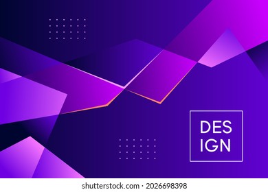 fondo púrpura con formas geométricas de onda abstracta elemento moderno.