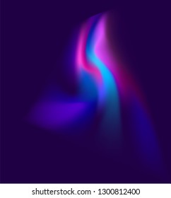 Purple background advertising brochure design elements. Blurry light glowing graphic form police siren at night colors. Vector illustration EPS 10 for booklet layout, wellness leaflet, newsletters 
